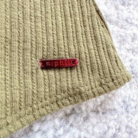 NWT n:PHILANTHROPY Langley Olive Green Ribbed Bodysuit Size S - Picture 6 of 11